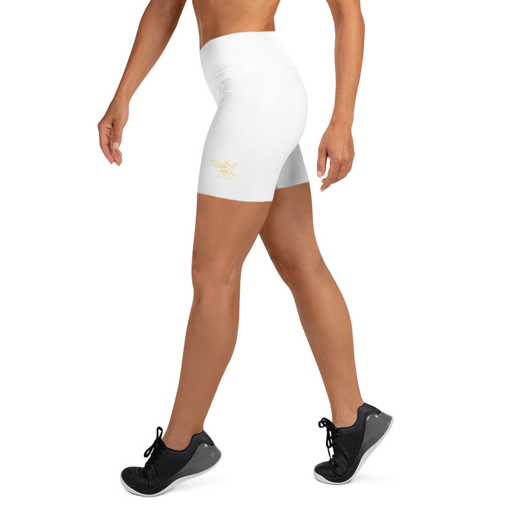 High Waisted Icon Yoga Shorts Hive Bloom